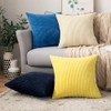 MIULEE Set of 2 Cushion Covers, Corduroy Cushion Cover, Decorative