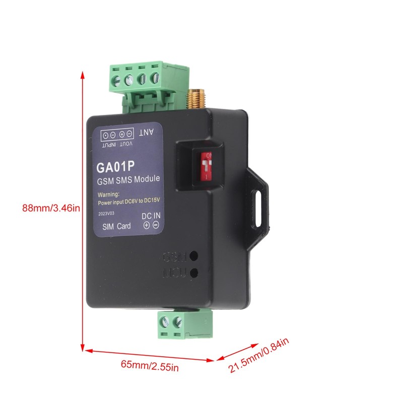 GSM Power Failure Alarm, SMS Alarm Send to 6 Preset