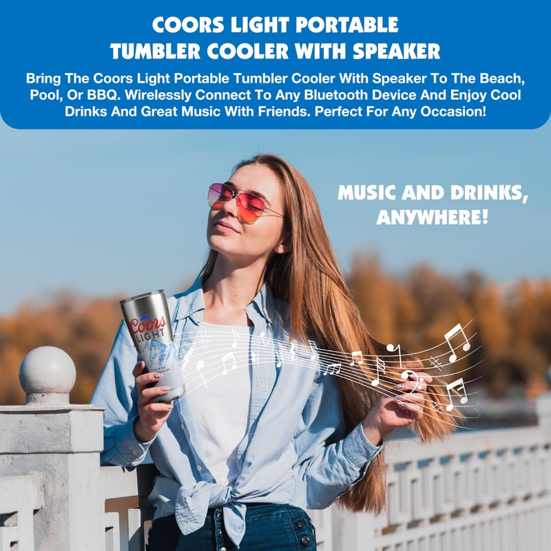 Gabba Goods Coors Light 16oz Stainless Steel Double Wall Insulated