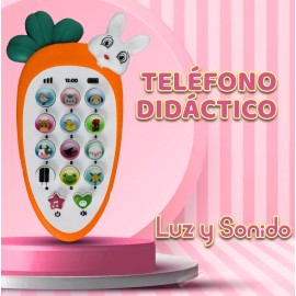 J.H. Company Telefono Didactico Musical Mordedera Para Bebe Juguete A-318