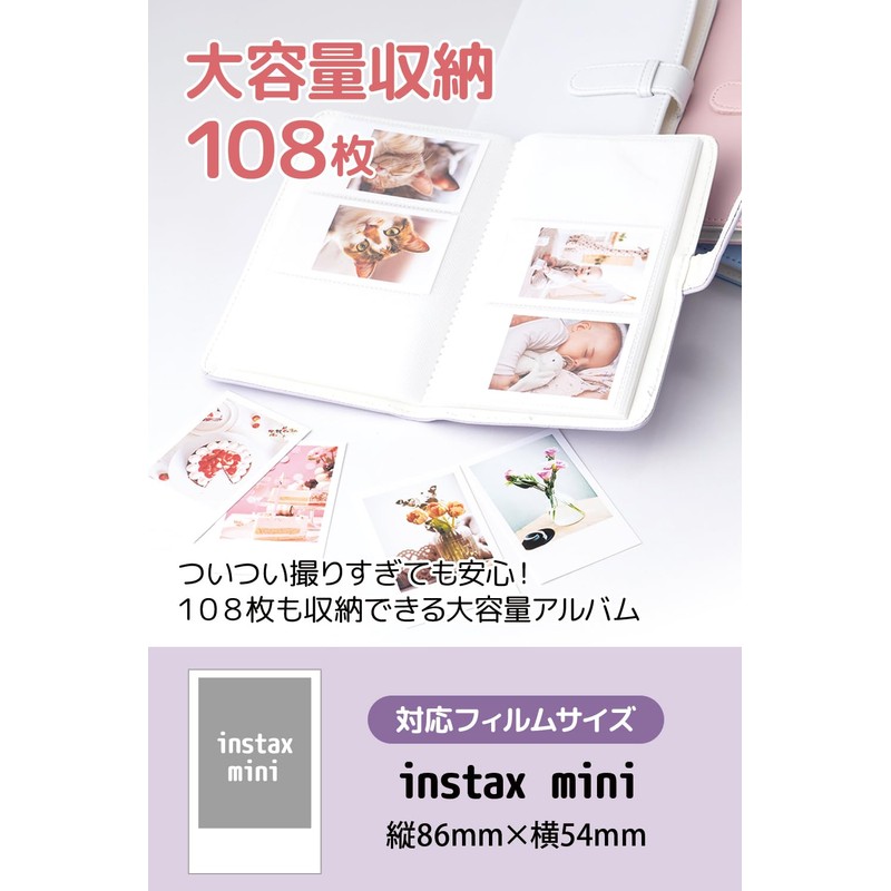 Micewaters Cheki Album Instax Mini Notebook for Instax Mini 108
