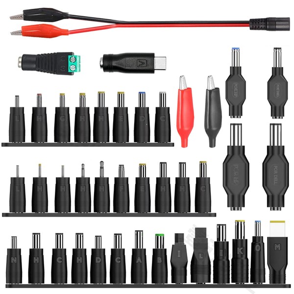 minidodoca Laptop DC Power Adapter Kits 41 PCS Universal 5.5