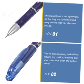 Operitacx 12pcs Set Erasable Pen Blue Ink Pen Fine Point Pens Blue 0.5 Mm Pens Black Pen Black Gel Ink Pen Aesthetic Pens Black Gel Pens Suit Case Kid Ink Friction Pen Eraser Bulk Child