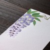 Midori 89586006 Single Writing Notebook, Early Summer Letter, Foil Wisteria