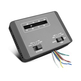 Thermostat Single Stage Heating and Cooling Unit Replace 7330F3852, Manual Thermostat Fit for Coleman RV Air Conditioners Mach Series and Roughneck Series, Black