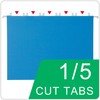 25 Packs Hanging File Folders,Blue Letter Size File Folder,Designed for