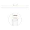Rebower 12" Clear Plastic Rigid Pipe 7mm x 10mm(0.3" x