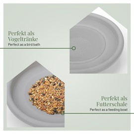 wildlife home Balcony Bird Bath, Hanging & Winterproof, Bird Bath, Frost-Proof for Balcony Railing, Bird Bath for Wild Birds, Water Bath for Birds