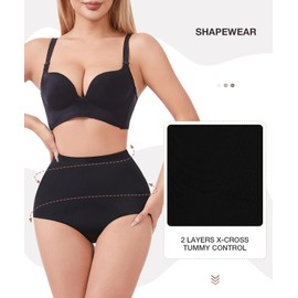 Dulchany Tummy Control Shapewear Panties for Women Body Shaper Underwear Girdle Panty