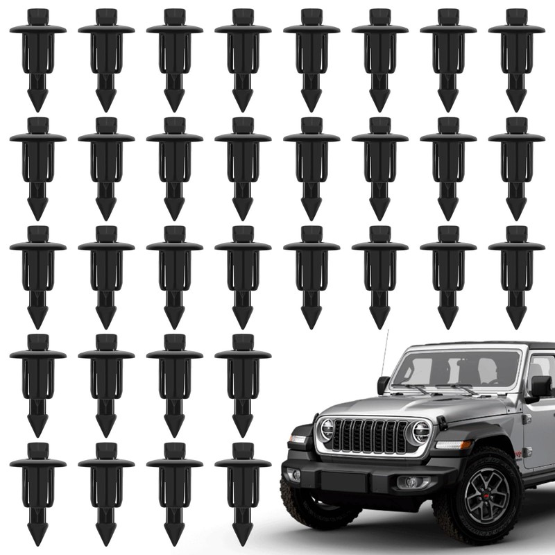 Adiwo Plastic Rivet Fasteners, 60 PCS Car Body Retainer Clips