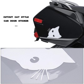 OTOTEC 4Pcs Peeking Cat Car Sticker Cat Car Decal Cartoon Cat Car Sticker Funny Car Decal Decorative Car Sticker Car Decorative Accessories for Windows Doors