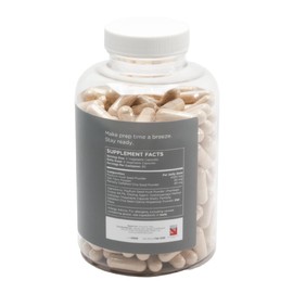 Pure for Men Original Cleanliness Stay Ready Fiber Supplement, 240 Vegan Capsules, Helps Promote Digestive Regularity. Psyllium Husk, Chia Seeds, Oat Fibre, Proprietary Formula