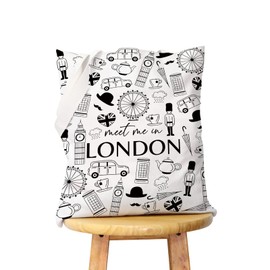 WCGXKO London Travel Gift London City Gift Paris trip Girls Weekend Shopping Bag (LONDON CA)