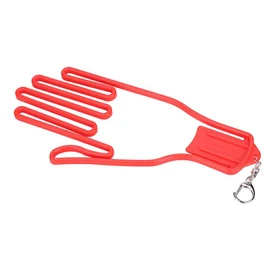 Tbest Guante de Camilla Soporte Marco,Suspensión de Guardián de Guantes Plastico Guantes de Soporte de Bastidor Guante de Keeper para, Béisbol, Racquetball,Tenis y Fútbol(Rojo)