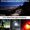 WINDFIRE Rechargeable Headlamp White Red LED Hunting Headlamps Super Bright