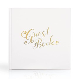 Naler White Guestbook, Guest Book Wedding Baby Shower Guest Book for Bride to Be Hen Party, Bachelorette Party Supplies for Wedding Blessing - 60 Page - Team Bride