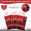 3 Pack Graduation Tablecloth Party Decorations, Class of 2025 Congrats