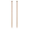 HARFINGTON 2Pcs 4mm Bamboo Knitting Needle Straight Single Pointed 10