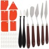 Oil Painting Spatula and Sketch Wiper Set, Steel Palette Spatula