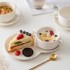 FAQQI Soup and Sandwich Plate Combo – Ceramic Soup and