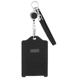 MIRUCALCBK Unique Miruca Pass Case, Leather Cover, Black
