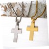 LIFKOME Fashion Necklace Alloy Hip Hop Necklace Creative Cross Pendant
