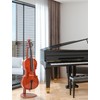 Musbeat Cello Stand with Bow Holder, Handcrafted Mahogany Wood Floor