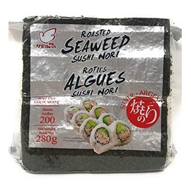 Heiwa Roasted Seaweed Sushi Nori - Silver- 200 Half Cut Sheets - 280 Grams