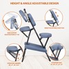 Segawe Portable Tattoo Massage Chair PU Leather Folding Table Salon