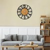 LEIKE Large Wall Clocks,Silent,Non Ticking,Battery Operated Rustic Round Modern Big