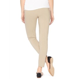 Motherhood Maternity Women's Maternity Super Stretch Secret Fit Belly Ankle Skinny Work Pant, Khaki, Medium