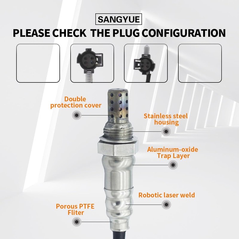 Sangyue 2PCS Oxygen O2 Sensor 1 & 2 for 1997