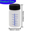 6 Pack- 2 Ounce (60ml) Empty Paint Touch Up Bottles