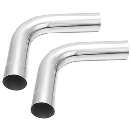 A-KARCK Exhaust 90 Degree Tube 2.25" OD 2 Pack, Stainless Steel Exhaust Pipe Mandrel Bend, Custom Your Own Exhaust System