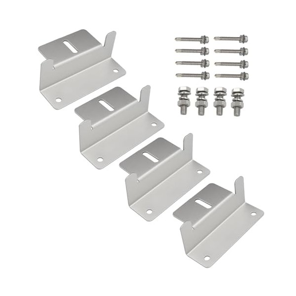 Spartan Power Silver Solar Panel Z Bracket Mount - Lightweight