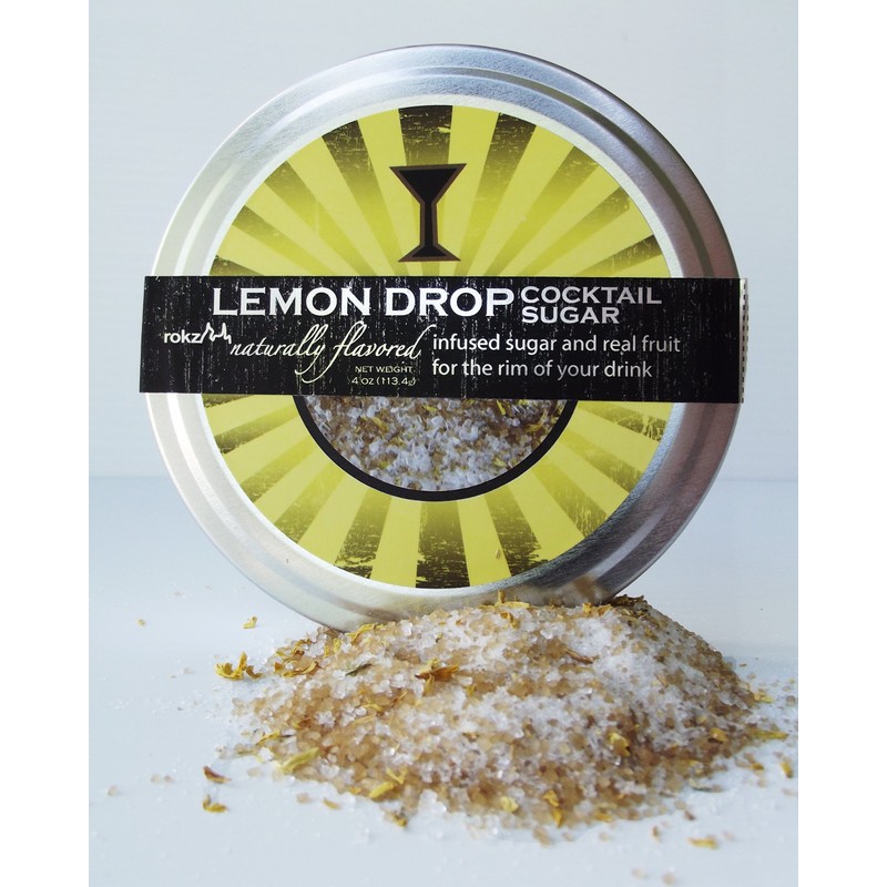 Rokz Lemon Drop Cocktail Sugar Rimmerz, 4 Ounce