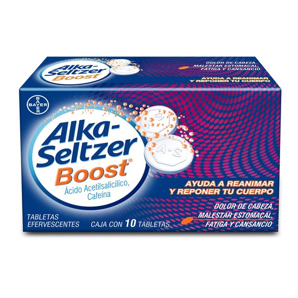 Alka-Seltzer Boost 10 Tabletas Efervescentes