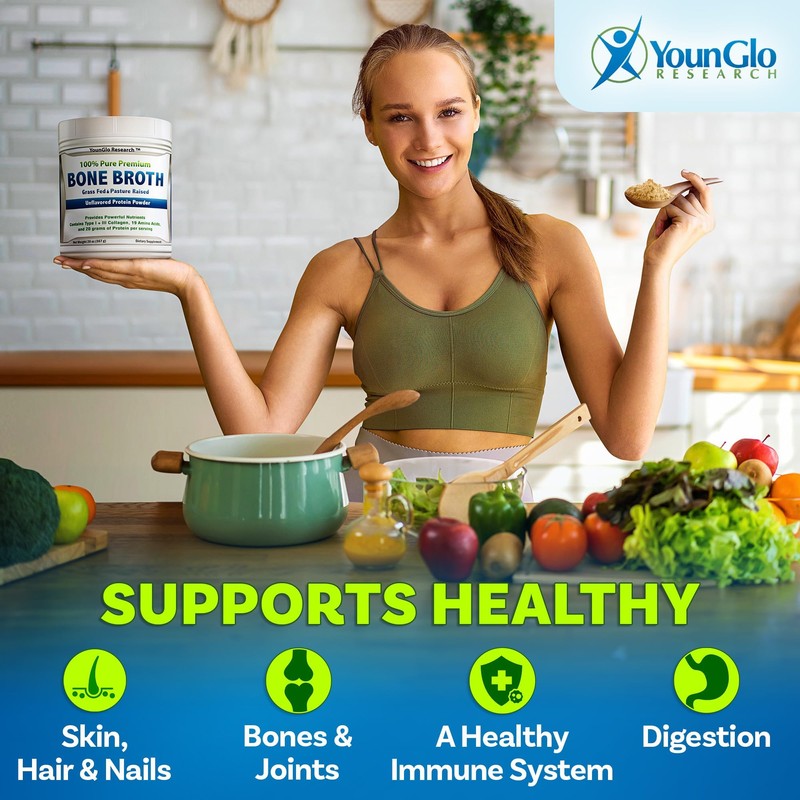 YounGlo Research - Bone Broth Beef Protein Powder - 1.25