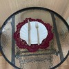 BIBITIME 2PCS 13 inches to 14 inches Cotton Crochet Doilies