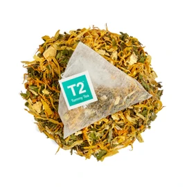 T2 Tea Tummy Tea Herbal Tea Bags in Resealable Foil Refill Bag, 60-count