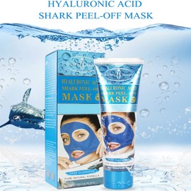 AICHUN BEAUTY Peel-Off Facial Mask Deep Cleansing Oil & Dirt Pores Face Skin Recover Vitamin A & E 120ml/4.05fl.oz (HYALURONIC ACID SHARK PEEL-OFF MASK)