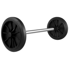 BUGUUYO Plastic Garbage can Wheels Replacement with Hollow Shaft 19.68 Inch Trash can Pulley for Easy Mobility and Efficient Waste Collection