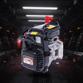 SNKOURIN 32cc 2 Stroke Motor Engine, 4 Bolts Air Cooled Engine Gasoline Engine, Gas Powered Motor Car Motor Gas Engine for 1/5 Redcat Hpi ROVAN KM Baja 5b 5sc Car Parts