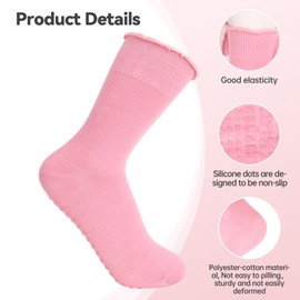 3 Pairs Grip Socks Women,Grippy Yoga Pilates Socks, Reformer Non Slip Pilates Equipment Home, Sticky Pilates Accessories/Essential Kit for Barre, Gym,Dance, Barefoot,Pregnant, Fitness and Ballet