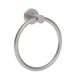 RARXTR Brushed Nickel Towel Ring, Hand Towel Holder for Bathroom Kitchen Modern Rounded Base Wall Mount SUS304 Stainless Steel