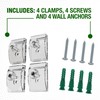 Quiltera® Tapestry Hangers, 4 Quilt Hangers for Wall for Display,