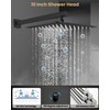 Airuida Shower Faucet Set with Female Thread Rough-in Valve, Rainfall