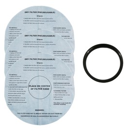 ALL PARTS ETC. Dry Filter For Shop Vac with Mounting Ring, 17.5" Inch Paper Reusable Dry Disc Filter Compatible with Shop Vac, Ridgid, Craftsman and Other Similar Wet Dry Vacuum Cleaners