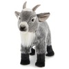 Bearington Garret The Goat Realistic Stuffed Animals - 12" Gray