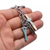 Sword Art Online Keychain SAO Elucidator Pendant Metal Key Ring